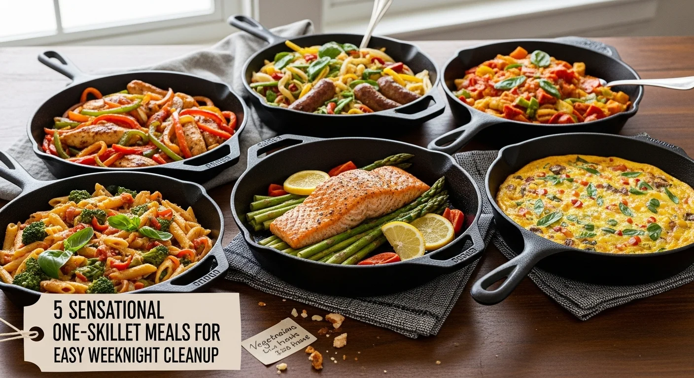 5 Sensational One-Skillet Meals for Easy Weeknight Cleanup