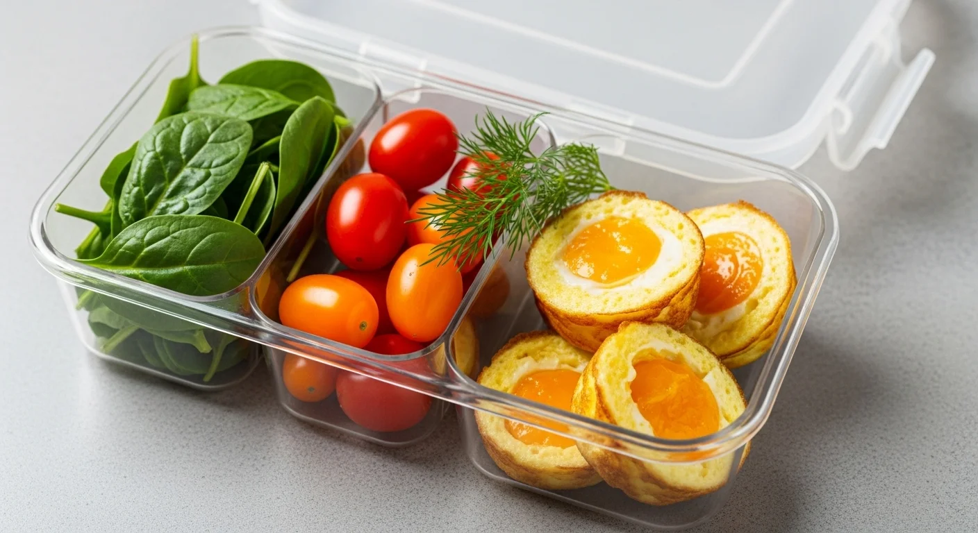 Easy Spinach and Feta Egg Bites for Meal Prep