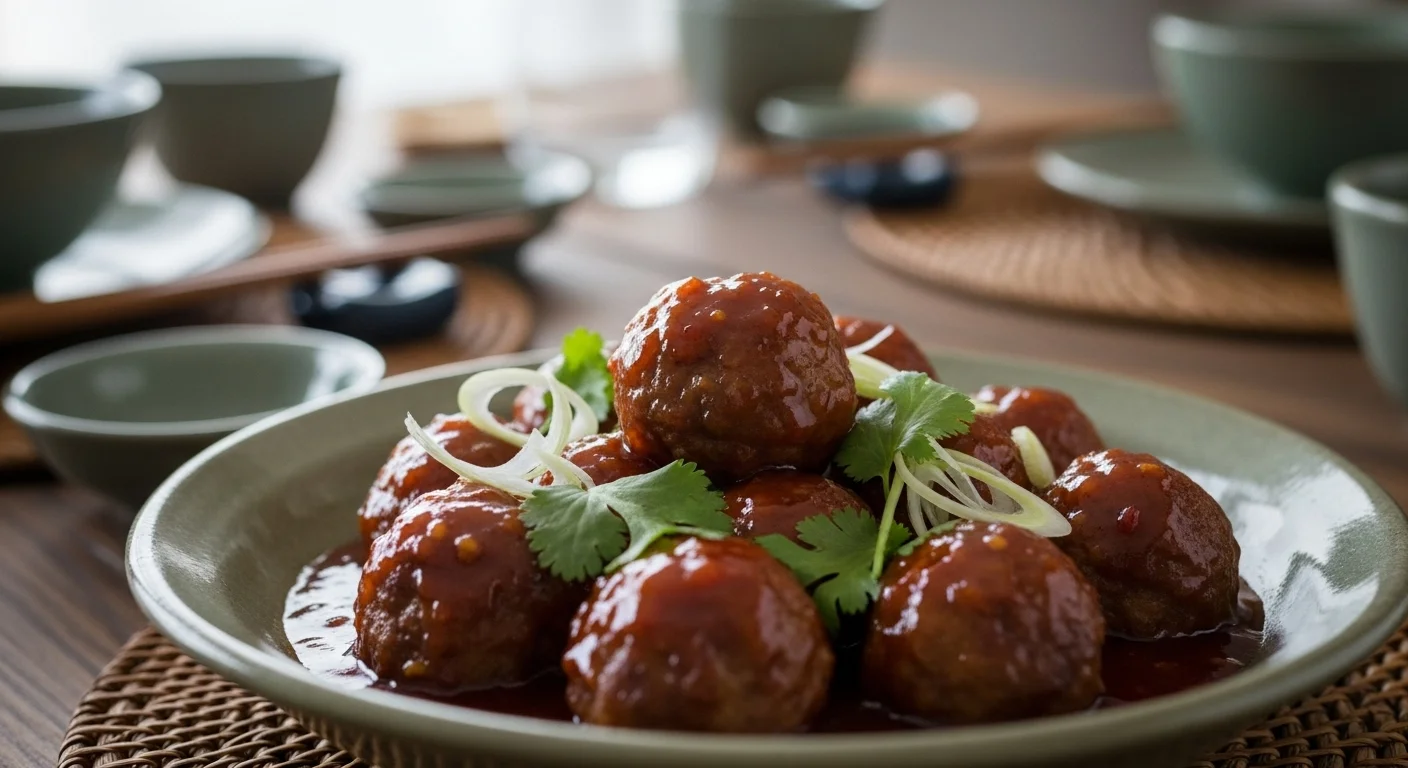 Vietnamese-Style Meatballs with a Sweet Chili Sauce
