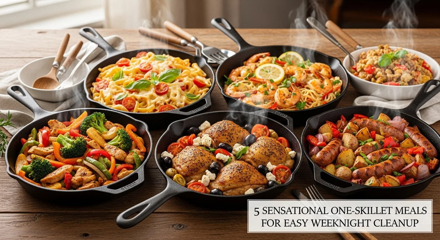 5 Sensational One-Skillet Meals for Easy Weeknight Cleanup