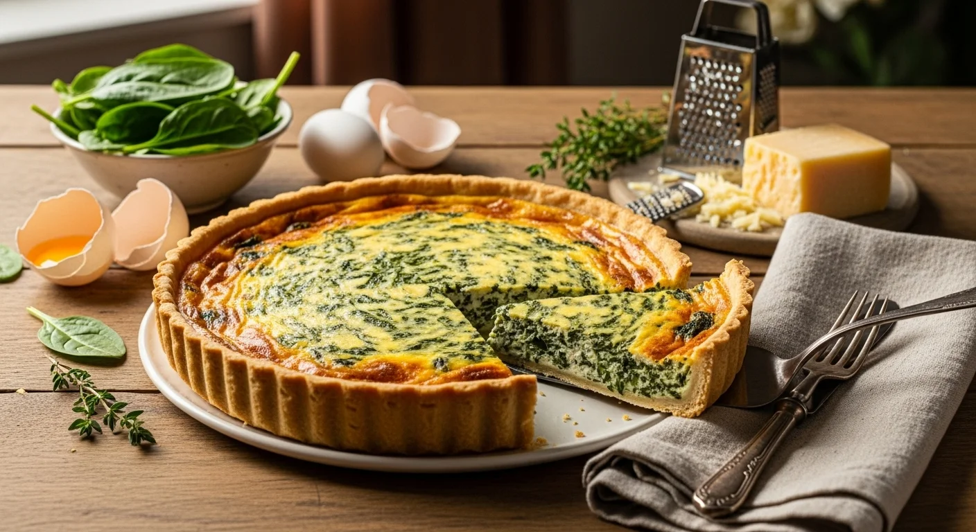 The Perfect Classic Spinach Quiche for Brunch or Dinner