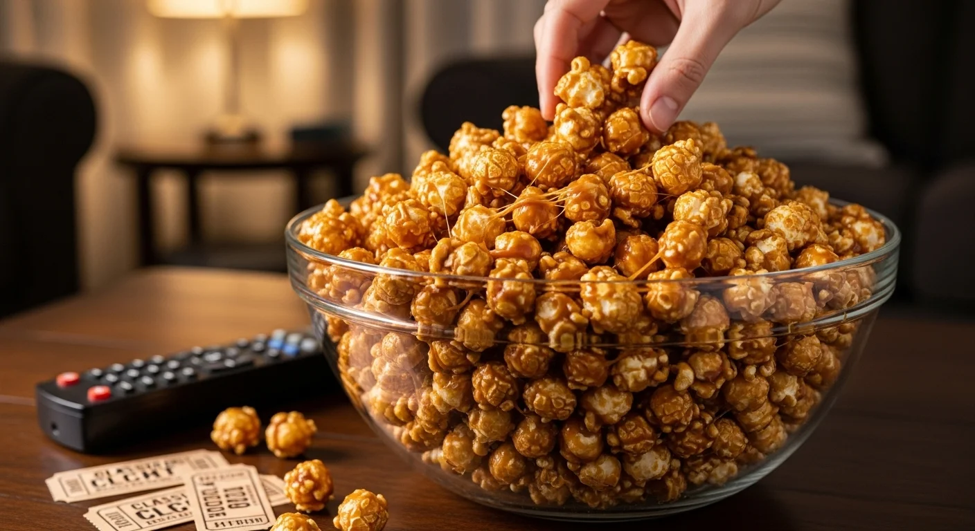 The Easiest Homemade Caramel Corn for Movie Night