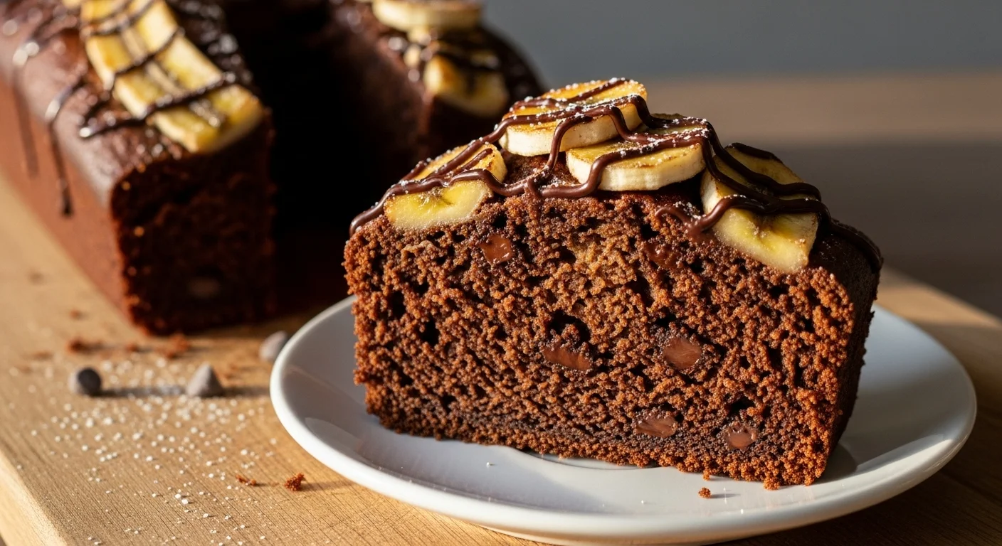 The Most Moist & Delicious Chocolate Banana Bread