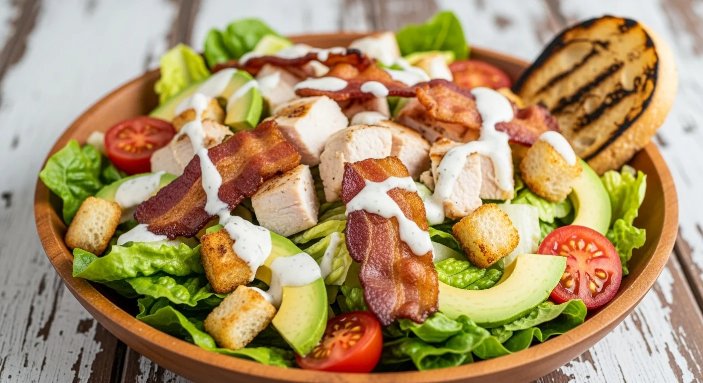 A Fresh and Hearty BLT Salad with Chicken