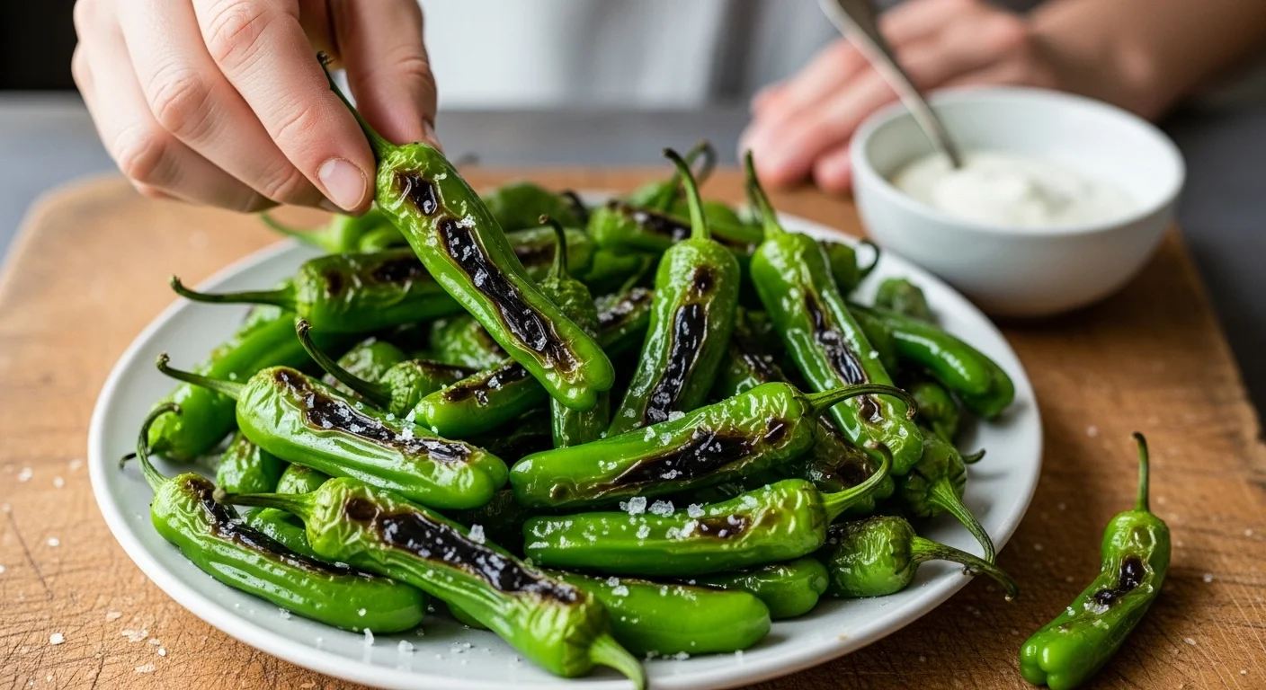 Simple & Addictive Blistered Shishito Peppers