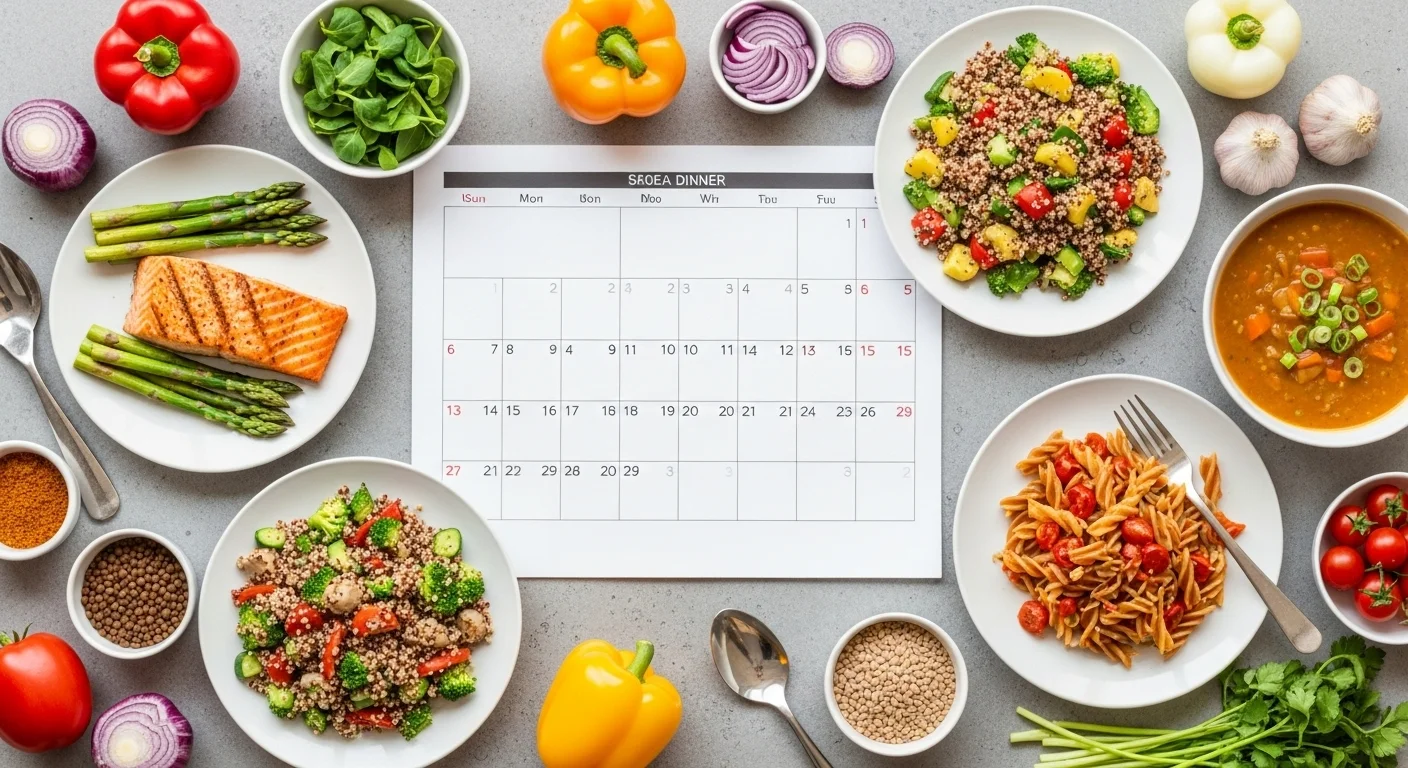 One Month of Healthy Dinners: Your Free Printable Meal Planning Calendar