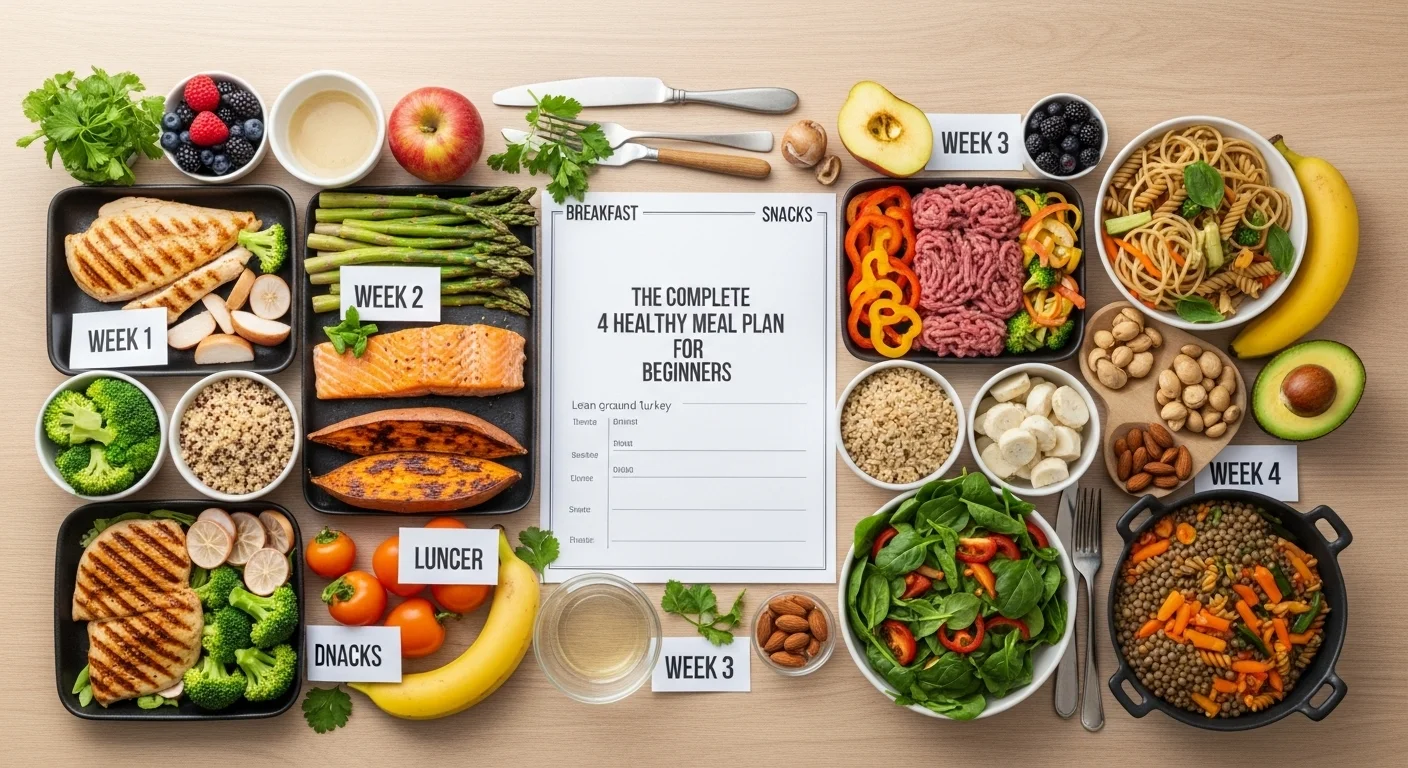 The Complete 4-Week Healthy Meal Plan for Beginners