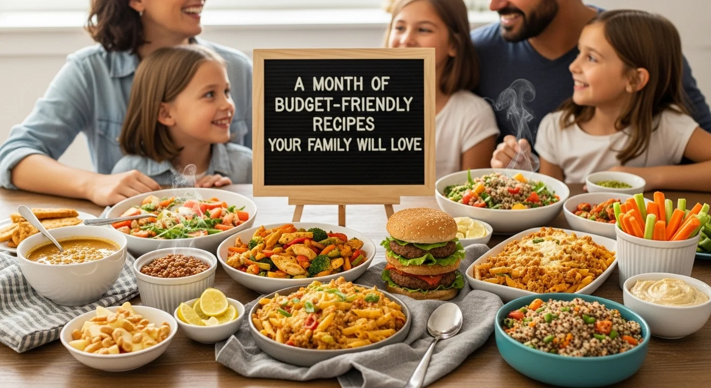 A Month of Budget-Friendly Recipes Your Family Will Love