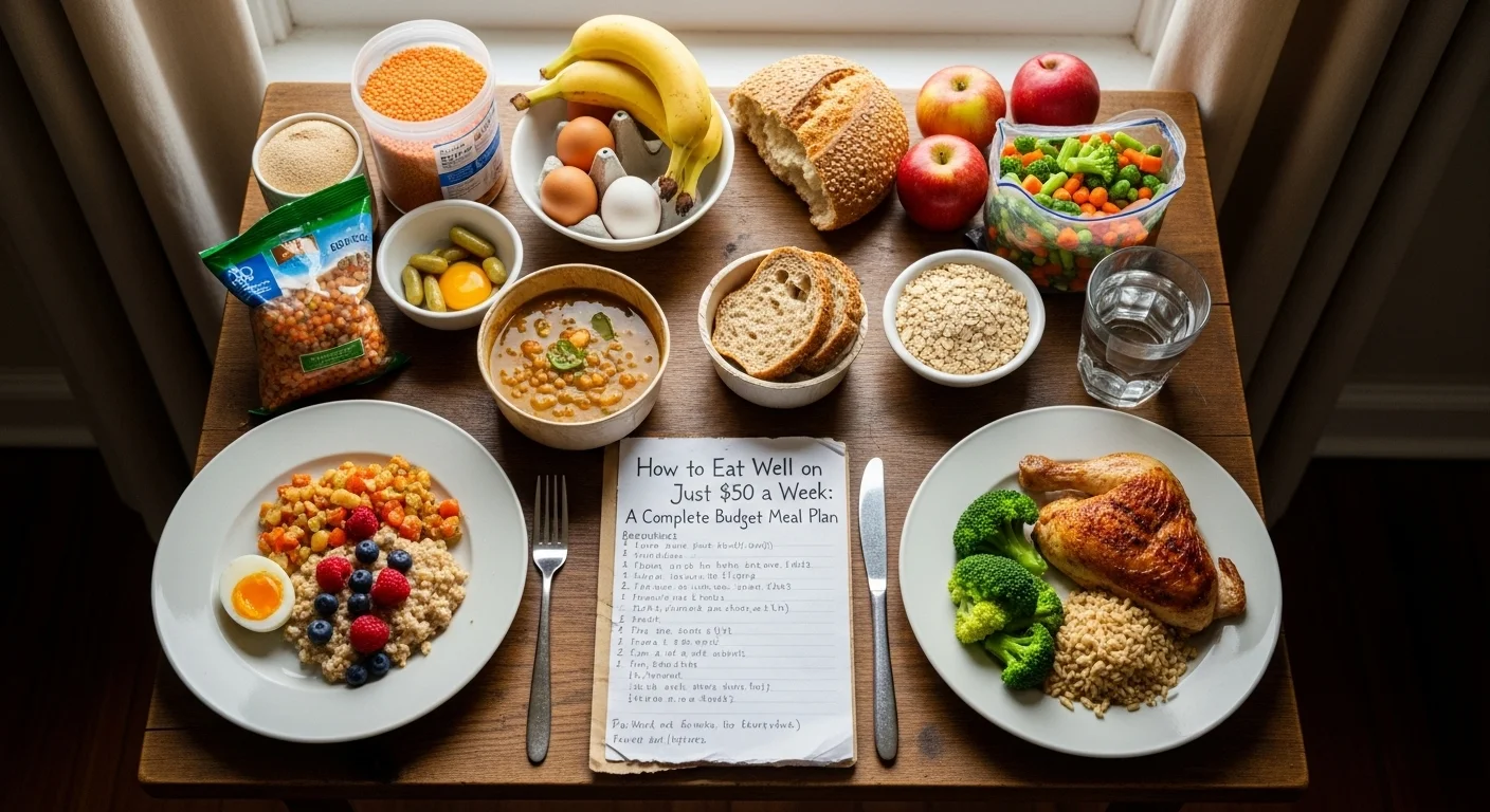 How to Eat Well on Just  a Week: A Complete Budget Meal Plan