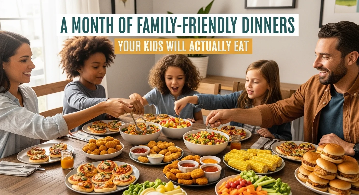 A Month of Family-Friendly Dinners Your Kids Will Actually Eat