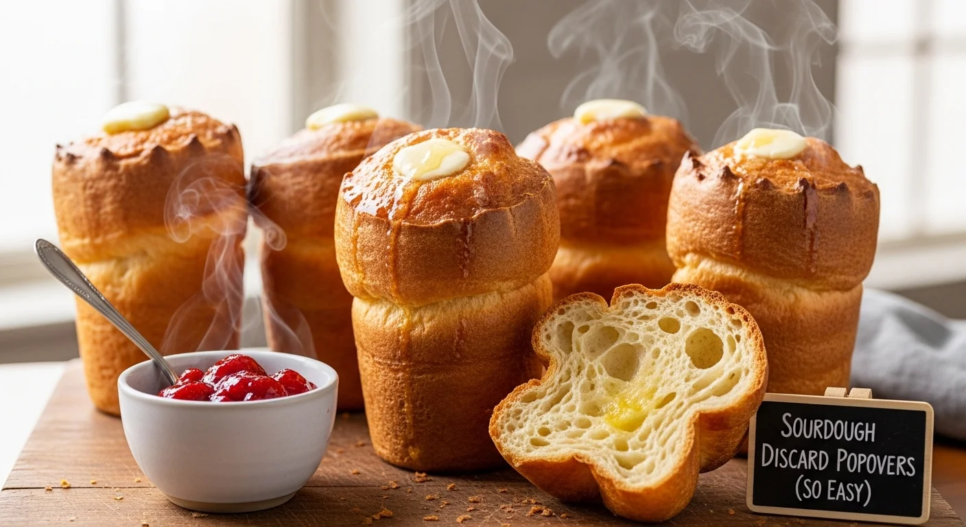 Tall & Fluffy Sourdough Discard Popovers (So Easy)