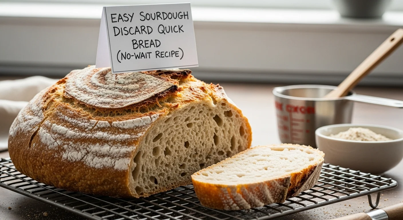 Easy Sourdough Discard Quick Bread (No-Wait Recipe)