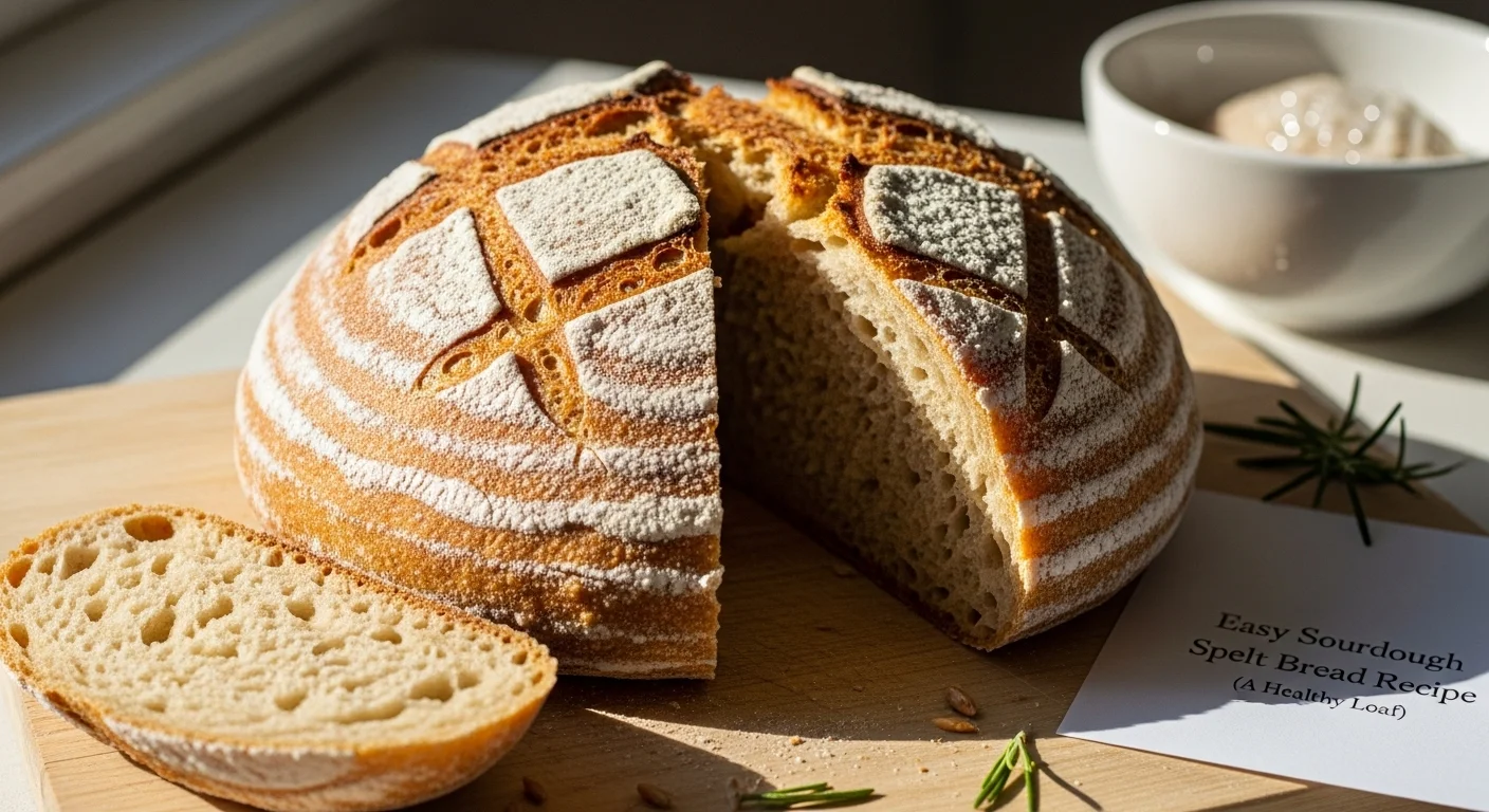 Easy Sourdough Spelt Bread Recipe (A Healthy Loaf)