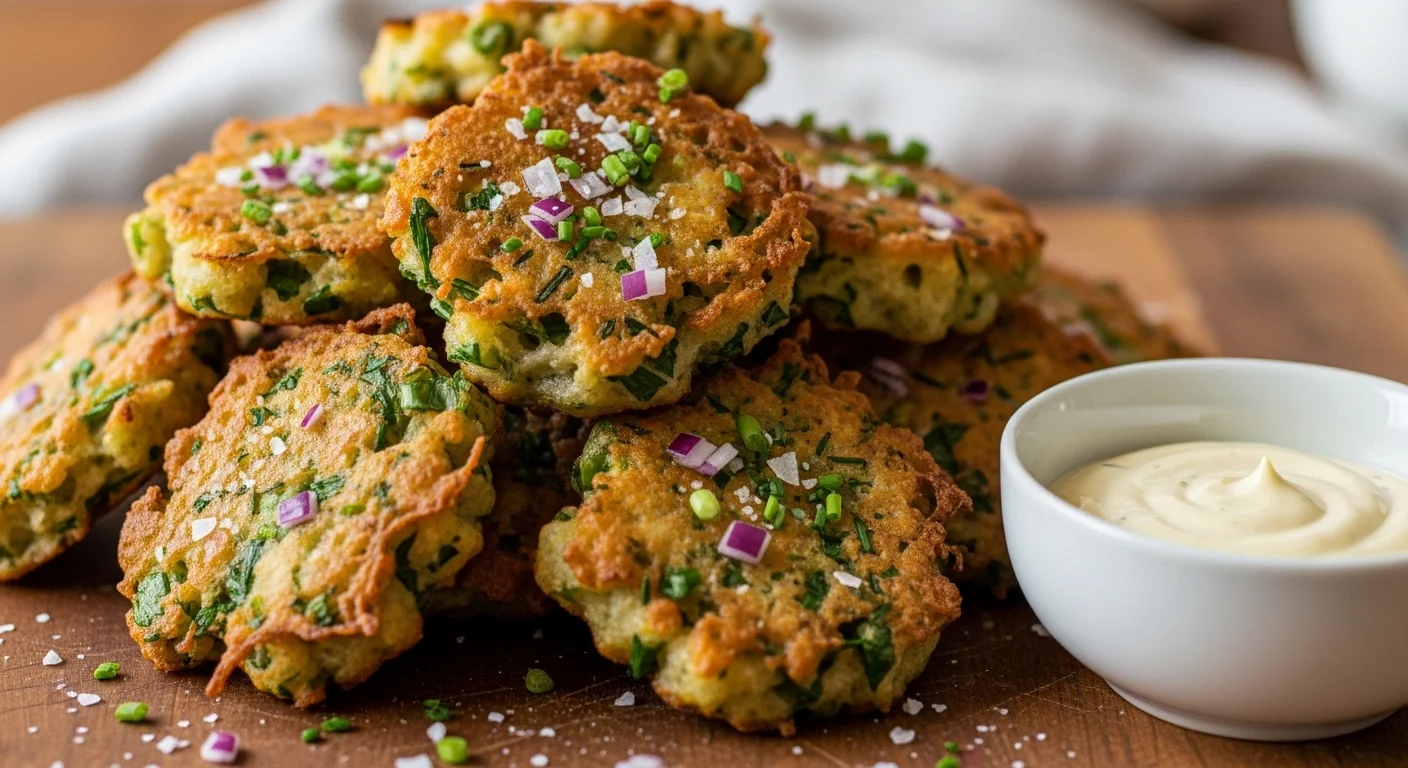 Savory Sourdough Discard Fritters (A Quick Appetizer)