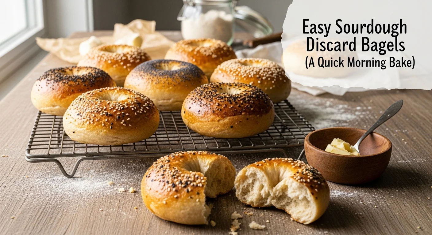 Easy Sourdough Discard Bagels (A Quick Morning Bake)