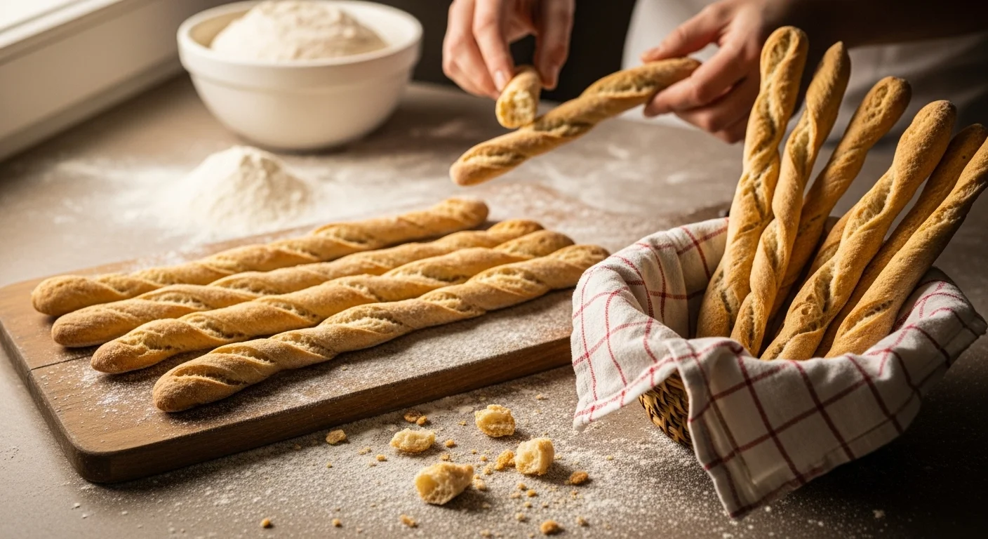 Crispy Sourdough Grissini Recipe (Easy Italian Breadsticks)