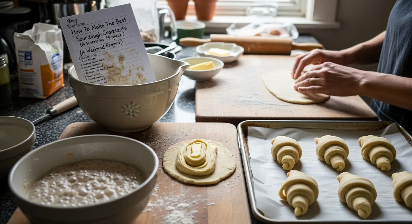 How To Make The Best Sourdough Croissants (A Weekend Project)