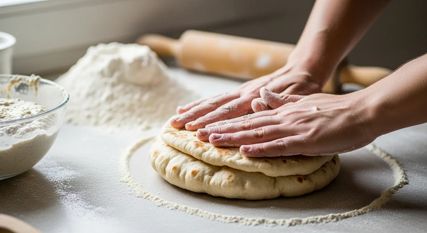 How To Make Sourdough Pita Bread (Puffy & Soft)