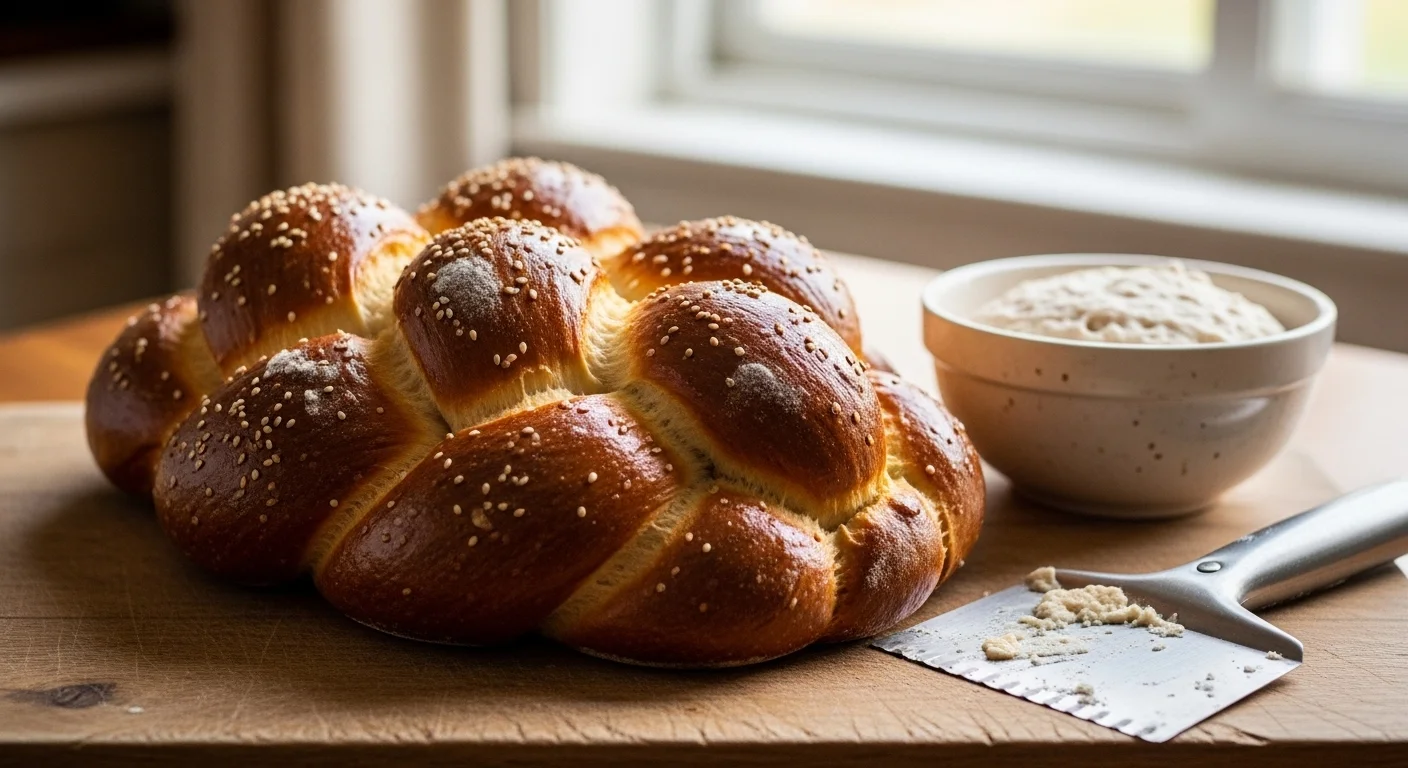 Easy Sourdough Challah (A Beautiful Braided Loaf)
