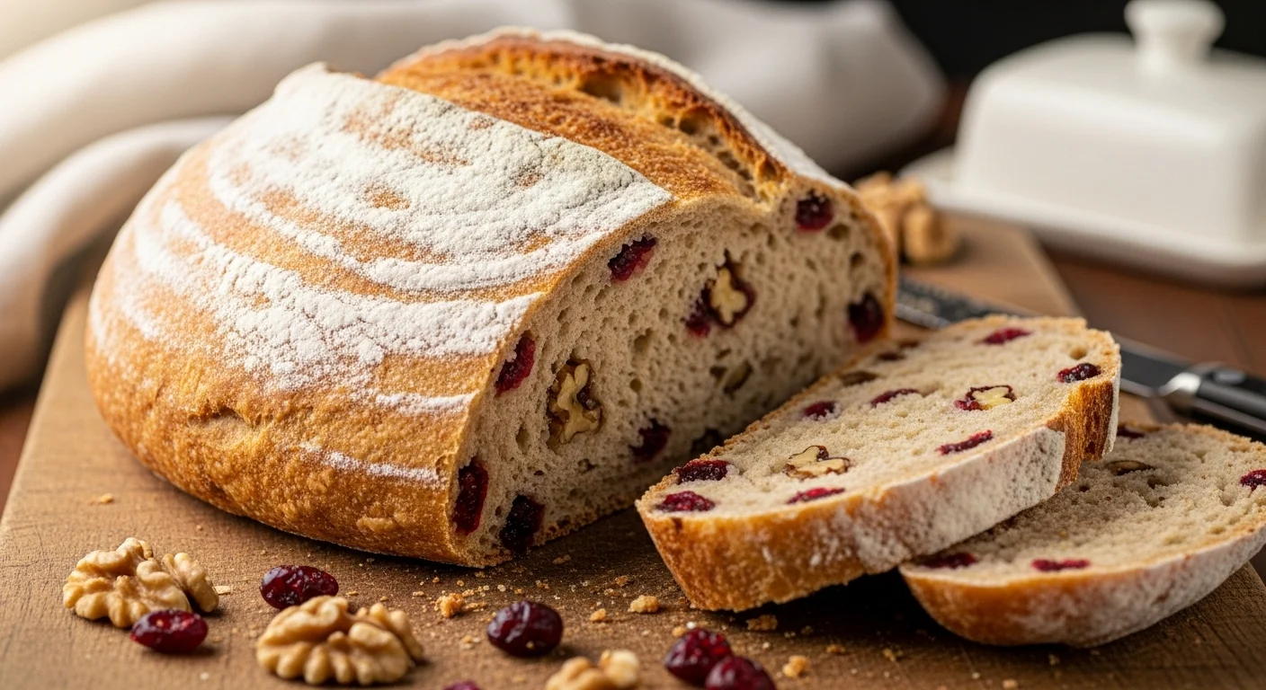 Cranberry Walnut Sourdough Bread (A Perfect Holiday Loaf)