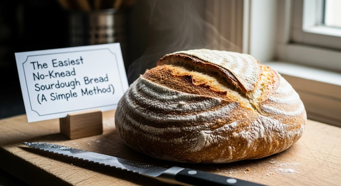The Easiest No-Knead Sourdough Bread (A Simple Method)