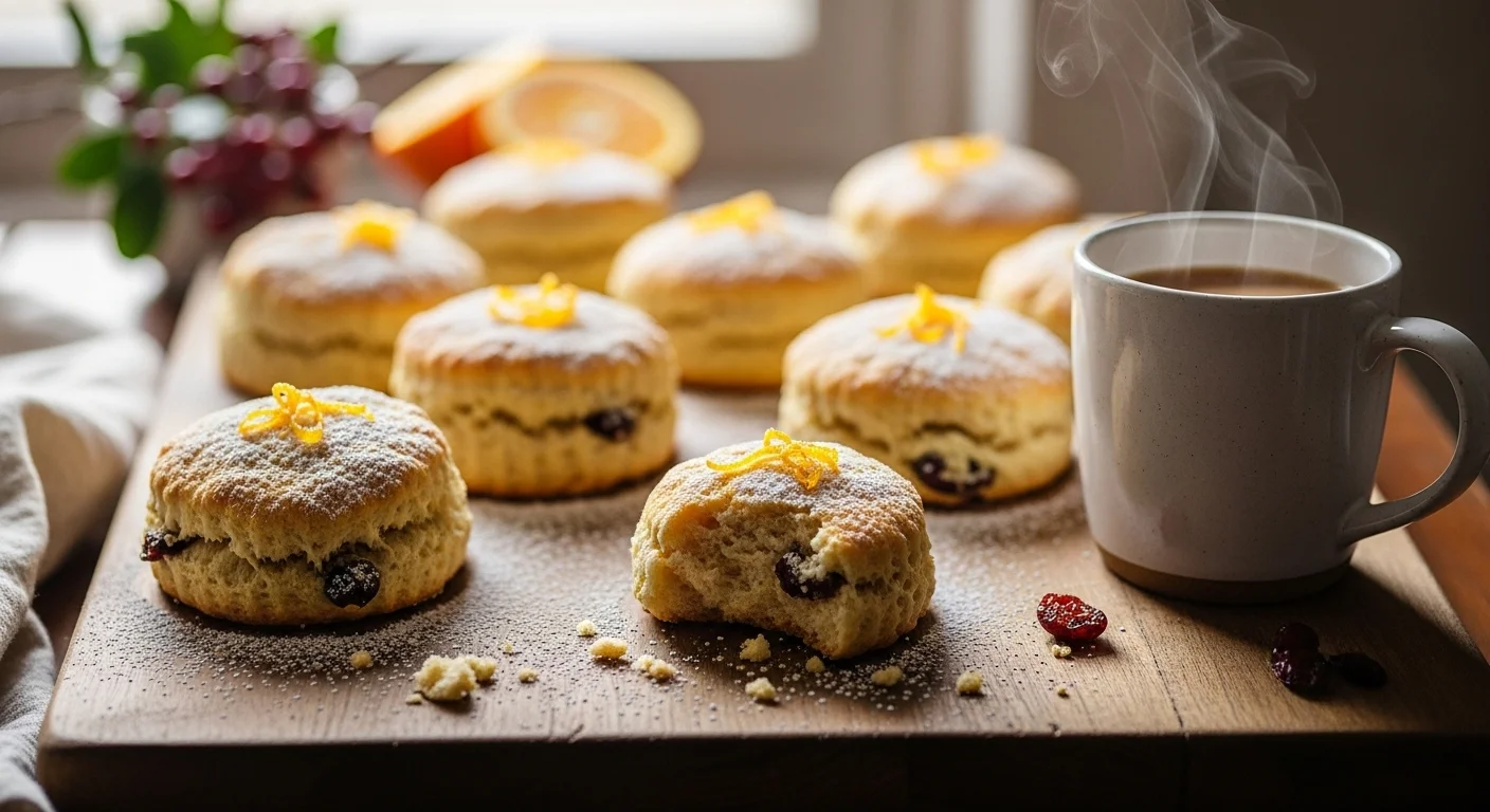 Vegan Cranberry Orange Scones (A Perfect Holiday Breakfast)