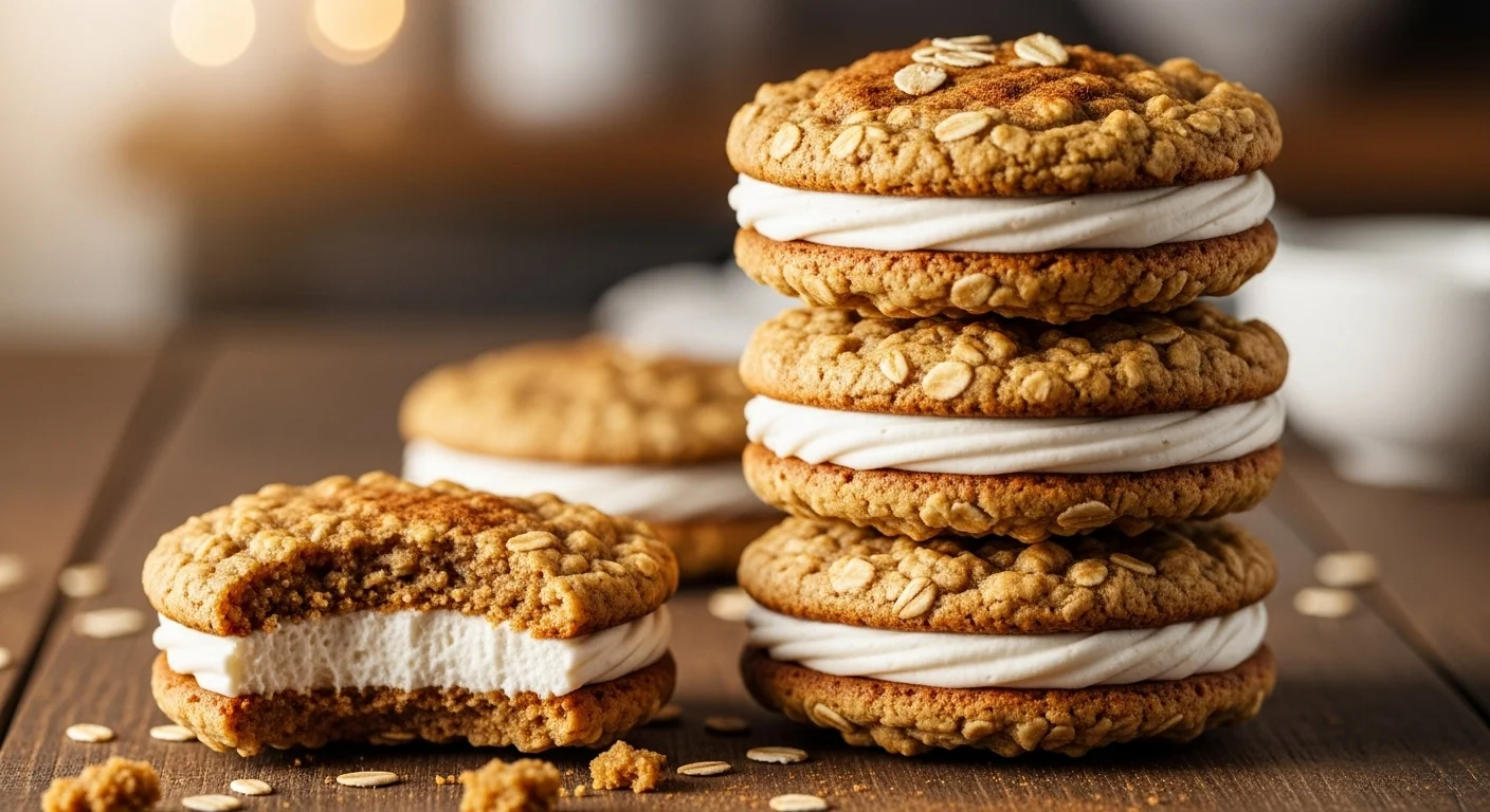 Classic Vegan Oatmeal Cream Pies (A Nostalgic Treat)