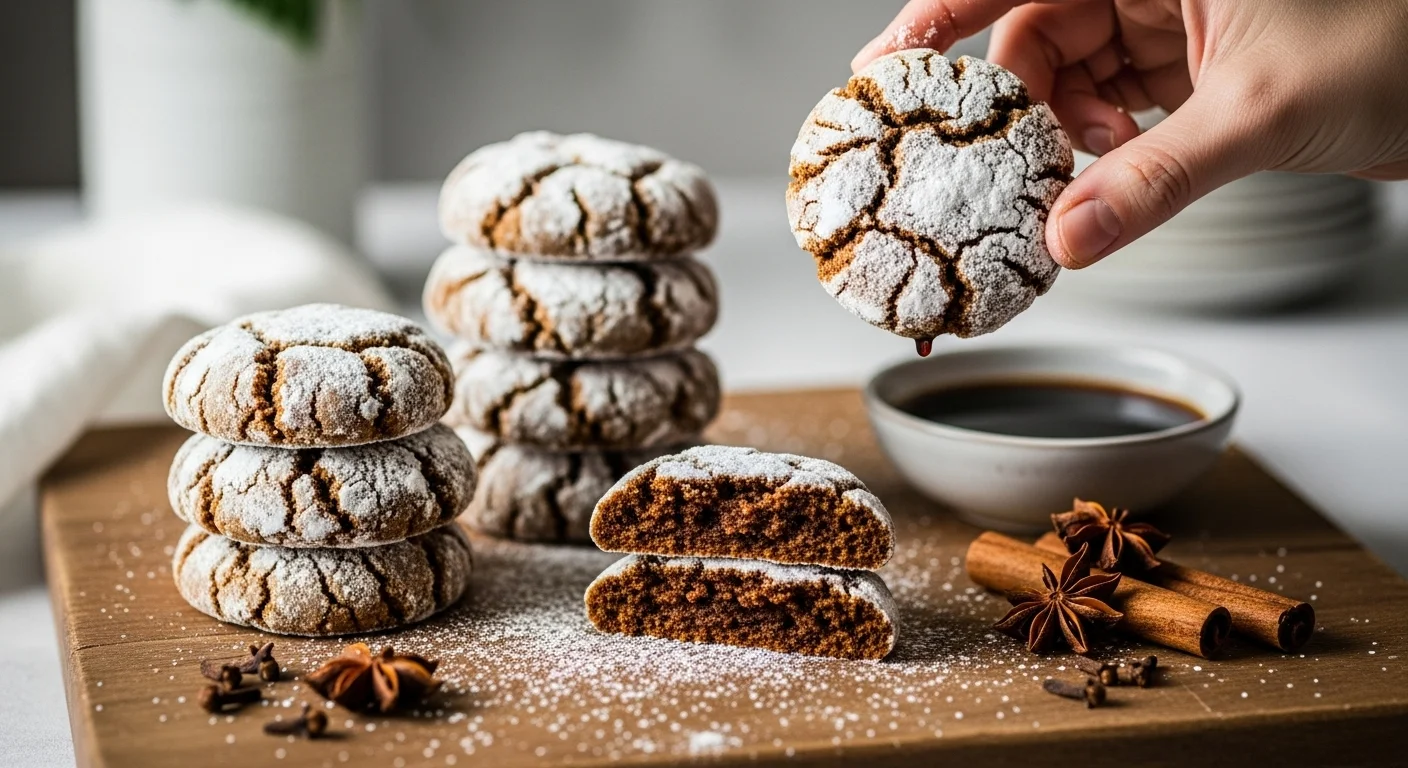 Spicy Vegan Molasses Cookies (A Chewy Holiday Treat)
