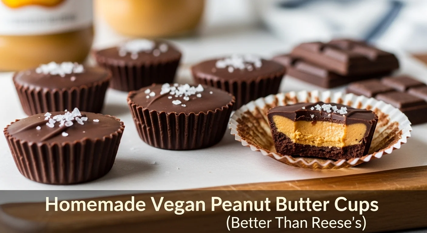 Homemade Vegan Peanut Butter Cups (Better Than Reese's)