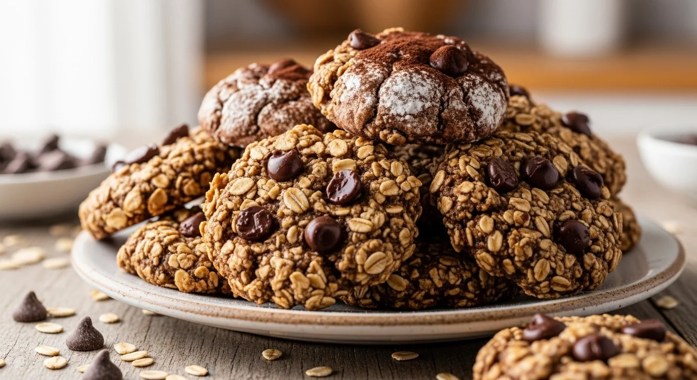 Easy No-Bake Vegan Cookies (With Oats & Chocolate)