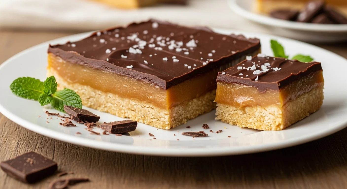 No-Bake Vegan Millionaire's Shortbread (A Decadent Bar)