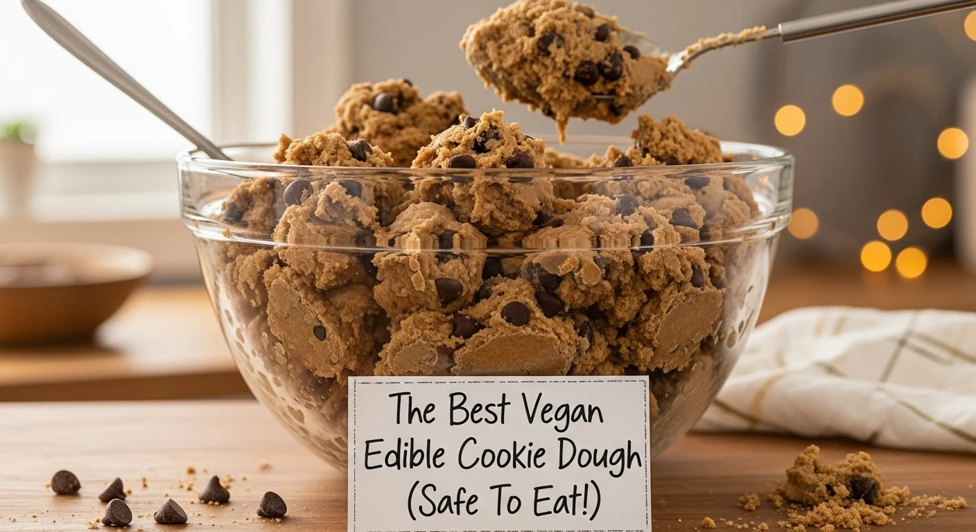 The Best Vegan Edible Cookie Dough (Safe To Eat!)