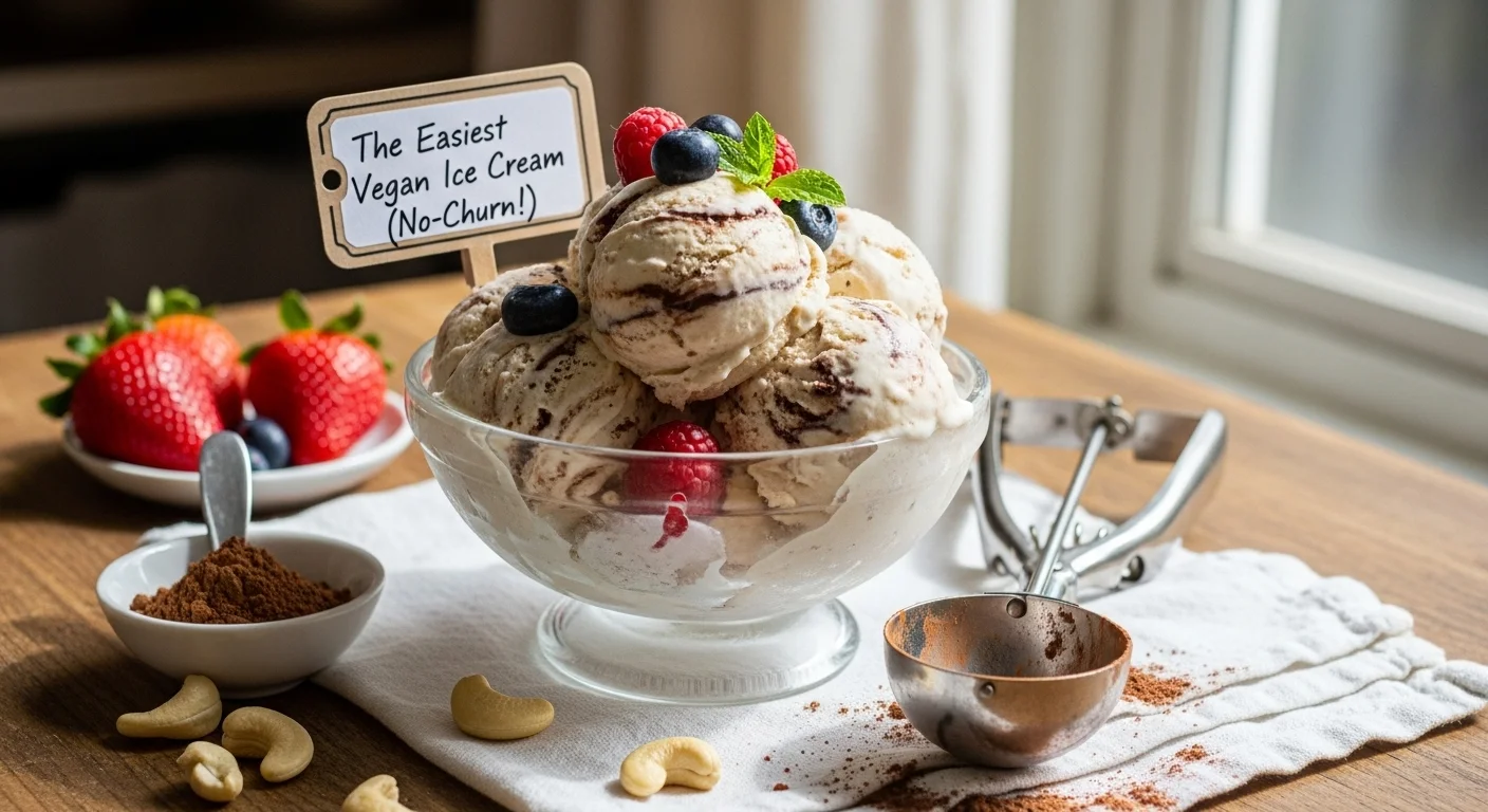 The Easiest Vegan Ice Cream (No-Churn!)