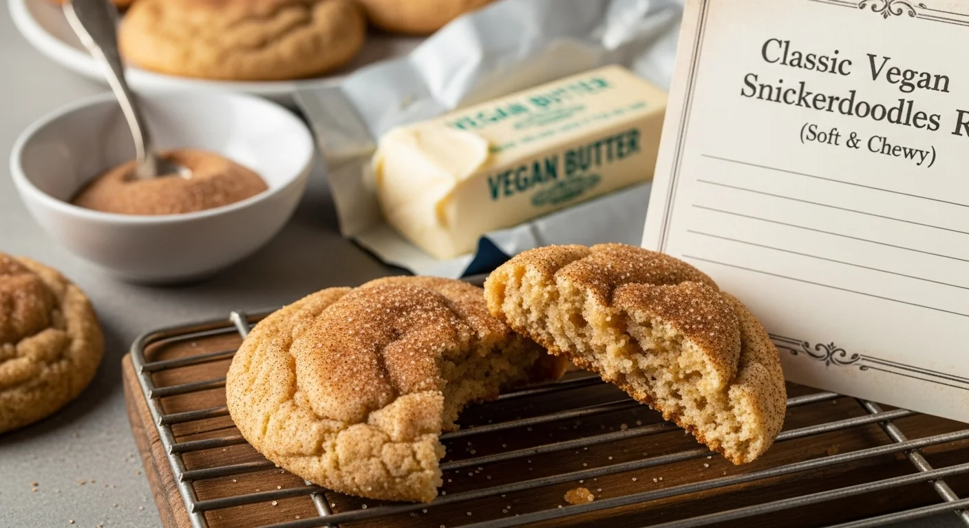 Classic Vegan Snickerdoodles Recipe (Soft & Chewy)