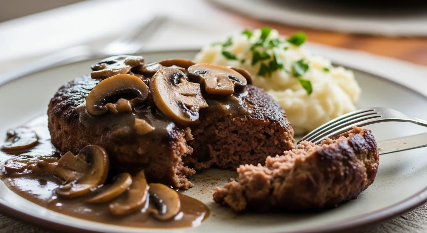 Easy Salisbury Steak (With Mushroom Gravy)