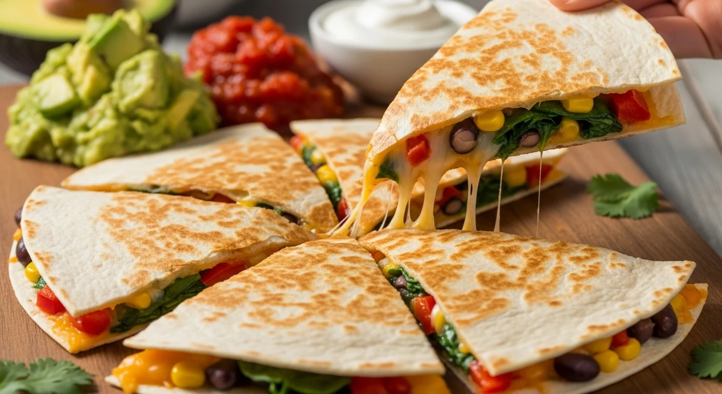 Simple Veggie Quesadillas (A Fast & Easy Lunch)