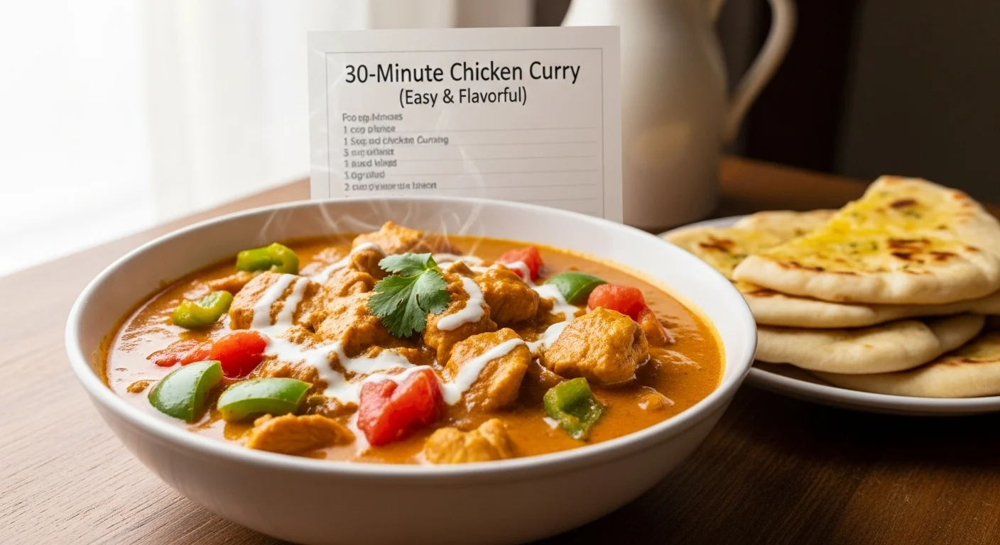30-Minute Chicken Curry (Easy & Flavorful)