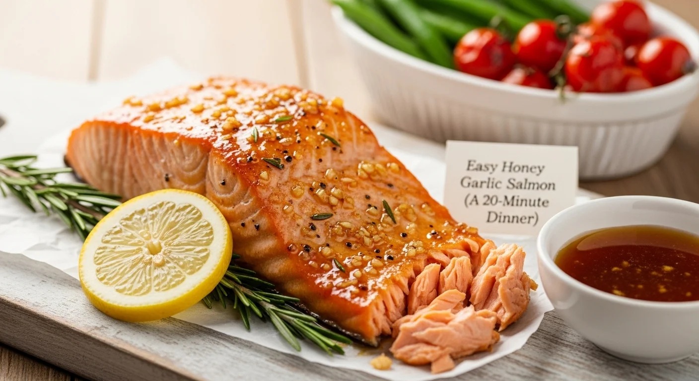 Easy Honey Garlic Salmon (A 20-Minute Dinner)