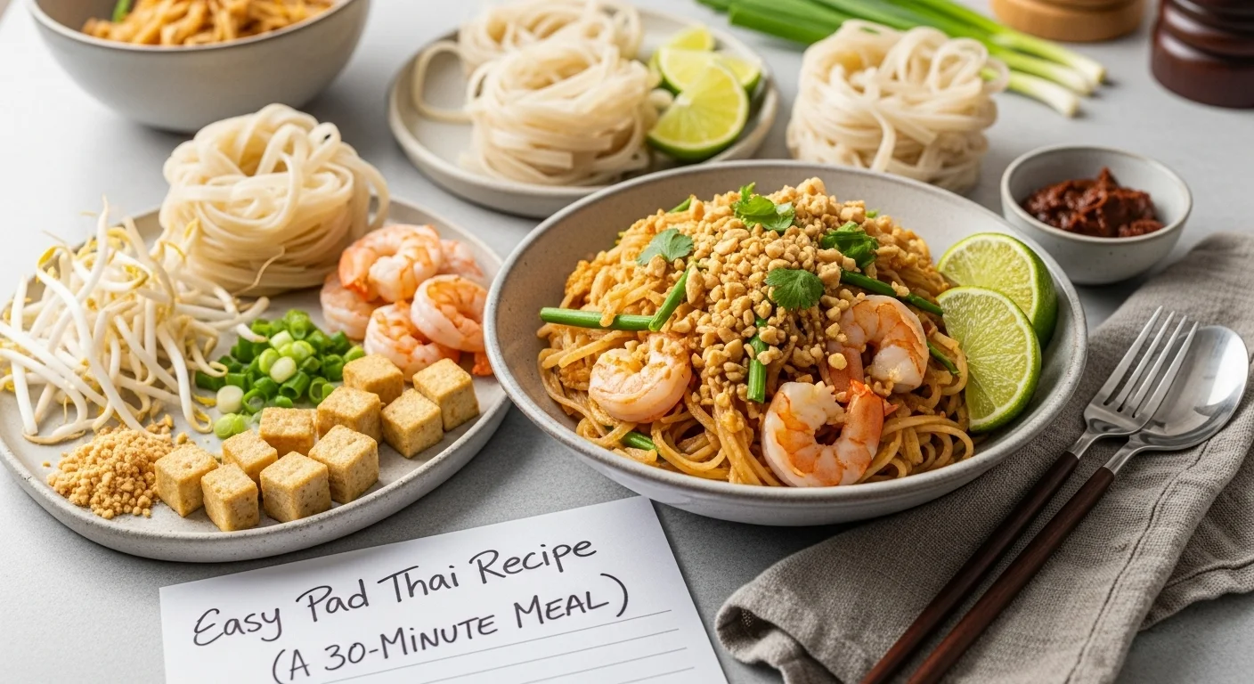 Easy Pad Thai Recipe (A 30-Minute Meal)