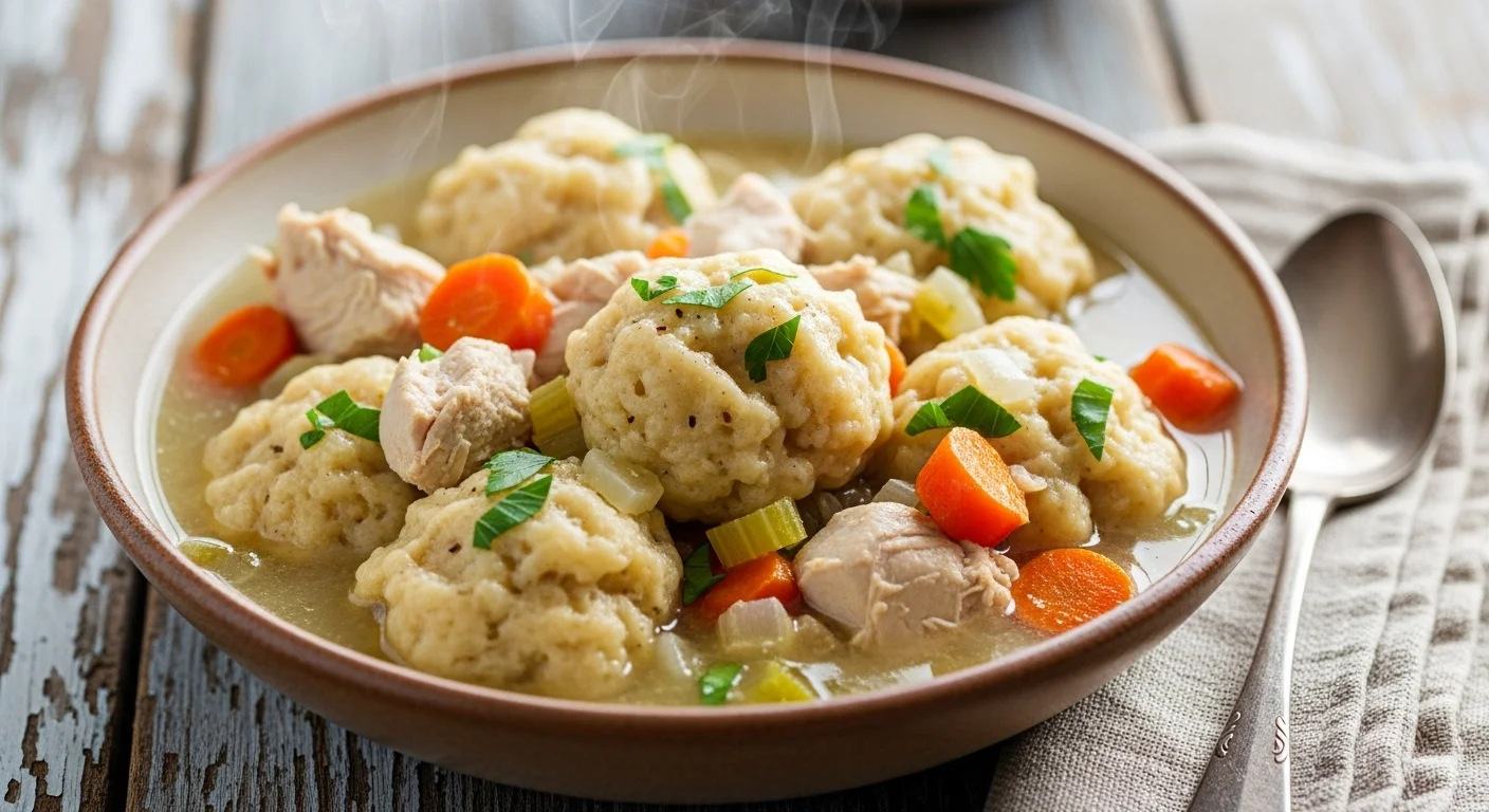 Easy Chicken And Dumplings (The Coziest Dinner)