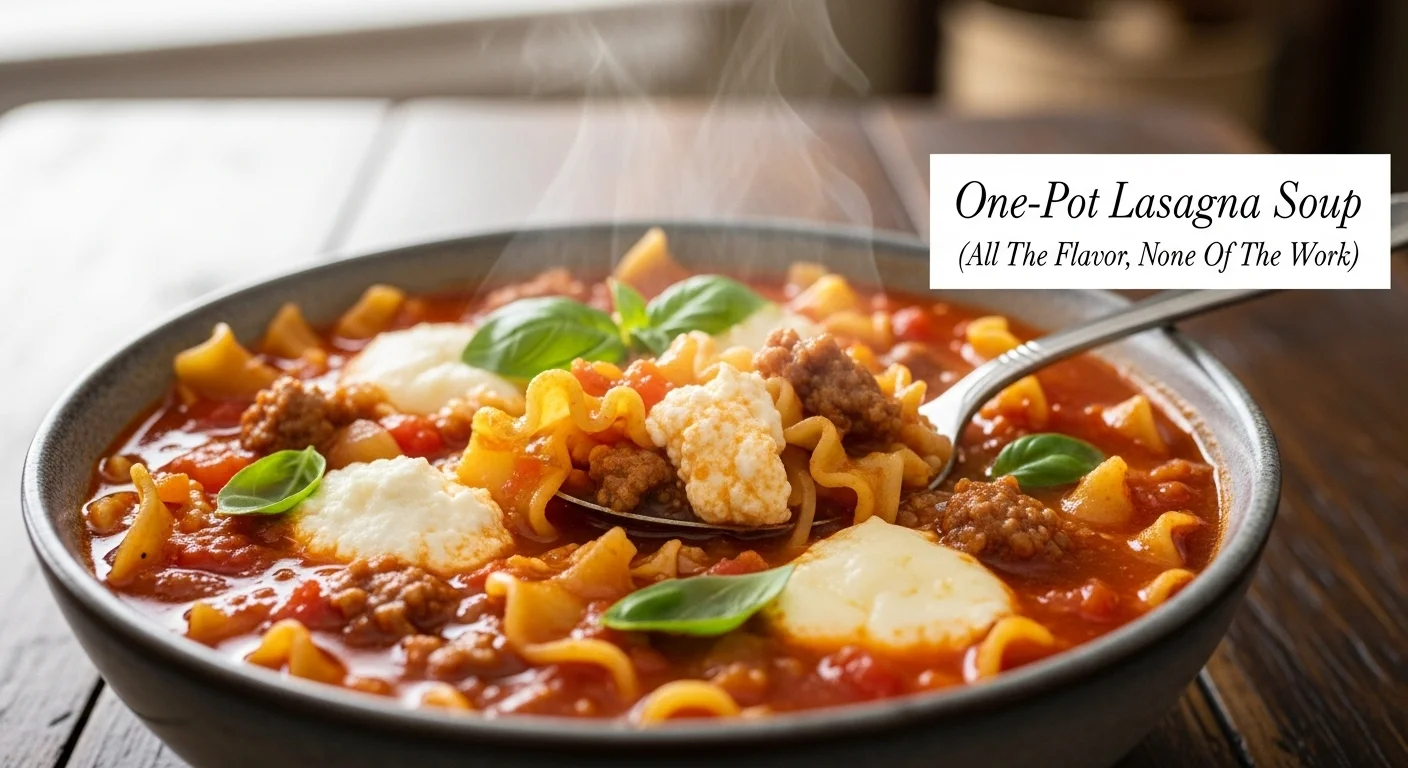 One-Pot Lasagna Soup (All The Flavor, None Of The Work)