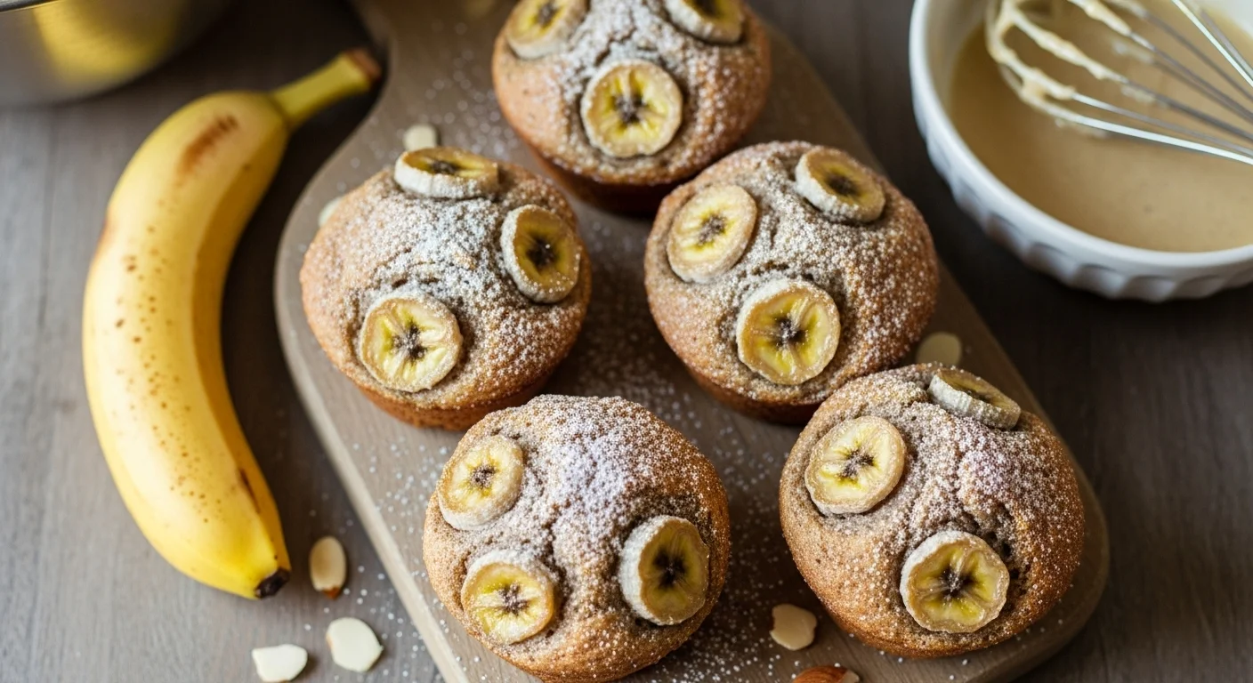 Healthy Almond Flour Banana Muffins (One-Bowl Recipe)
