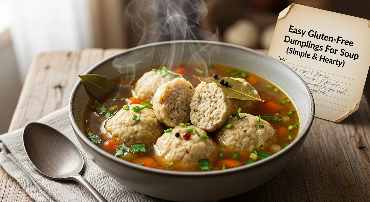 Easy Gluten-Free Dumplings For Soup (Simple & Hearty)