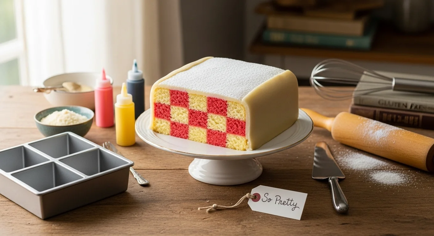 How To Make A Gluten-Free Battenberg Cake (So Pretty)