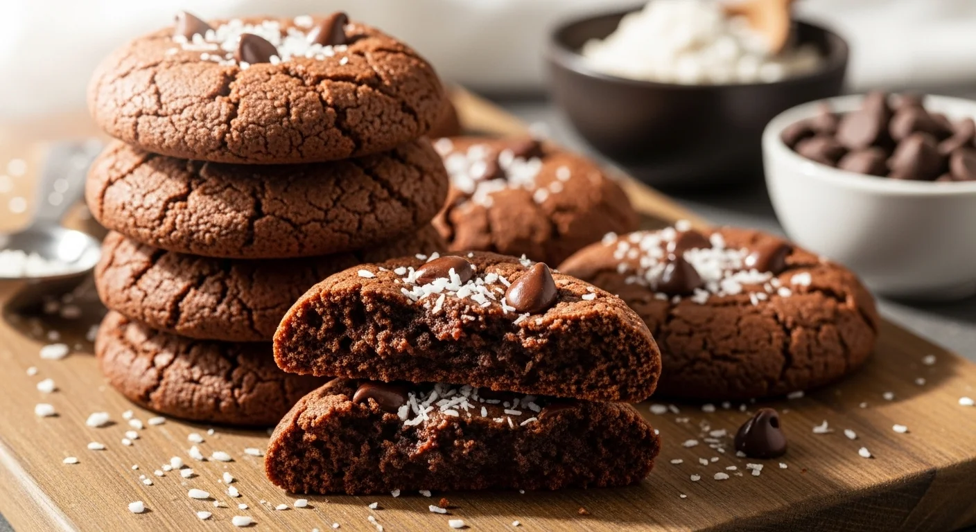 Chewy Coconut Flour Chocolate Cookies (Keto & GF)