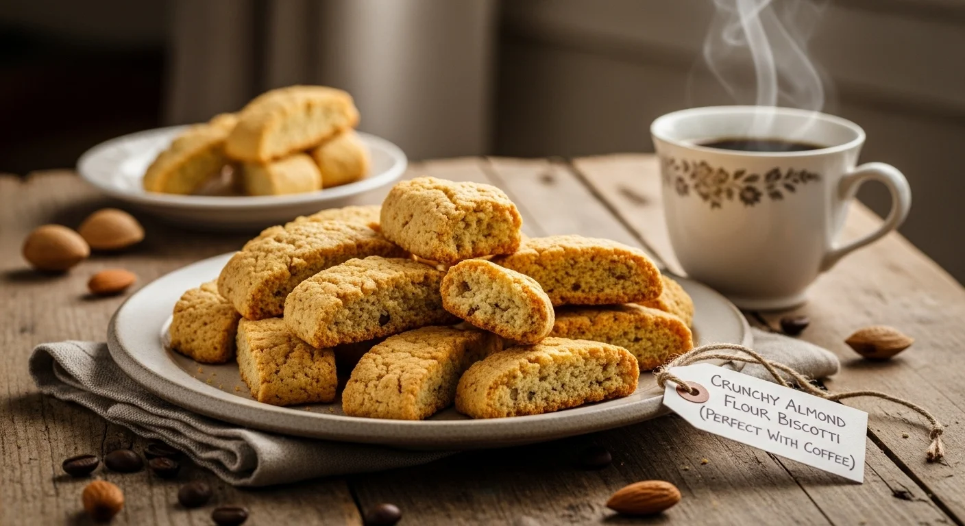 Crunchy Almond Flour Biscotti (Perfect With Coffee)