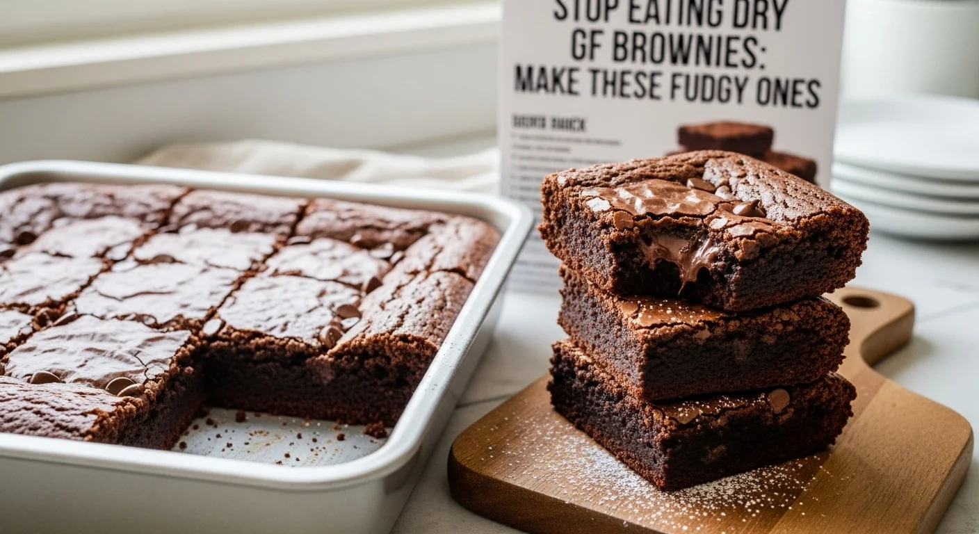 Stop Eating Dry GF Brownies: Make These Fudgy Ones
