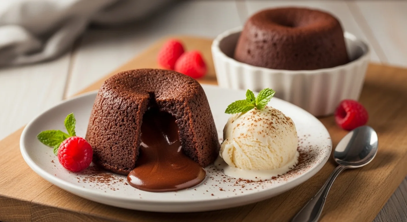 Gooey Gluten-Free Chocolate Lava Cakes (For Two)