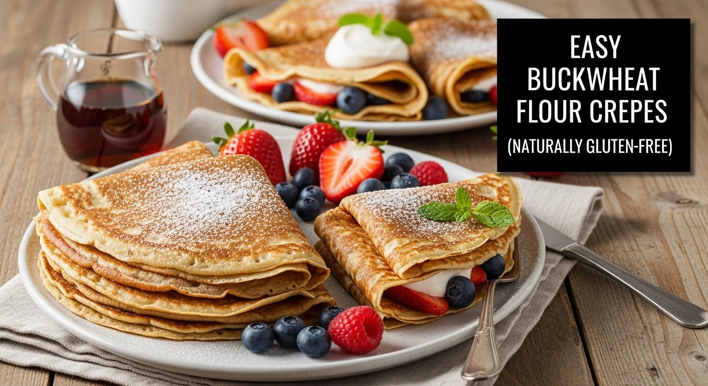 Easy Buckwheat Flour Crepes (Naturally Gluten-Free)
