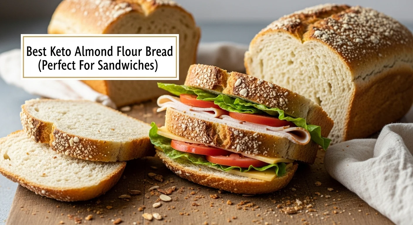 The Best Keto Almond Flour Bread (Perfect For Sandwiches)